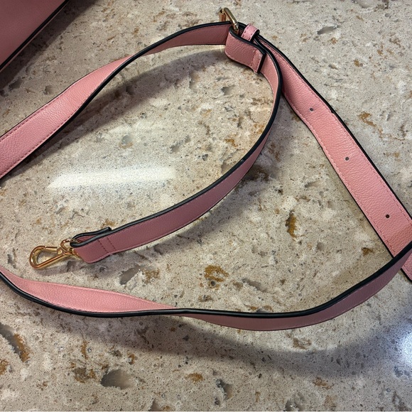 The Unbranded Brand Handbags - Pink Leather Adjustable Bag and Cross Body Strap - Detachable Shoulder Strap